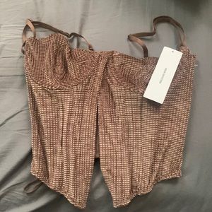 Urban Outfitters Out from Under Replay Velvet Waffle Corset
